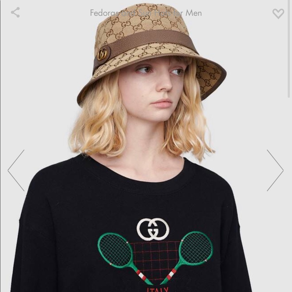 SOLD‼️🥳🎉HP🥳 Gucci fedora canvas GG hat PRICE IS FIRM ‼️ - Picture 3 of 12